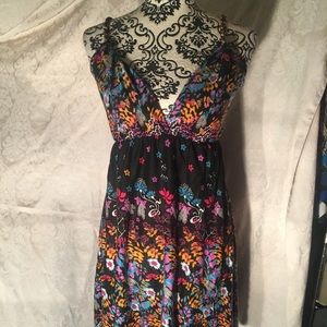 Print “gypsy” strap sundress